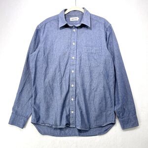 Taylor Stitch Shirt Men 42 / US L Blue Jack Chambray 100% Organic Cotton Modern